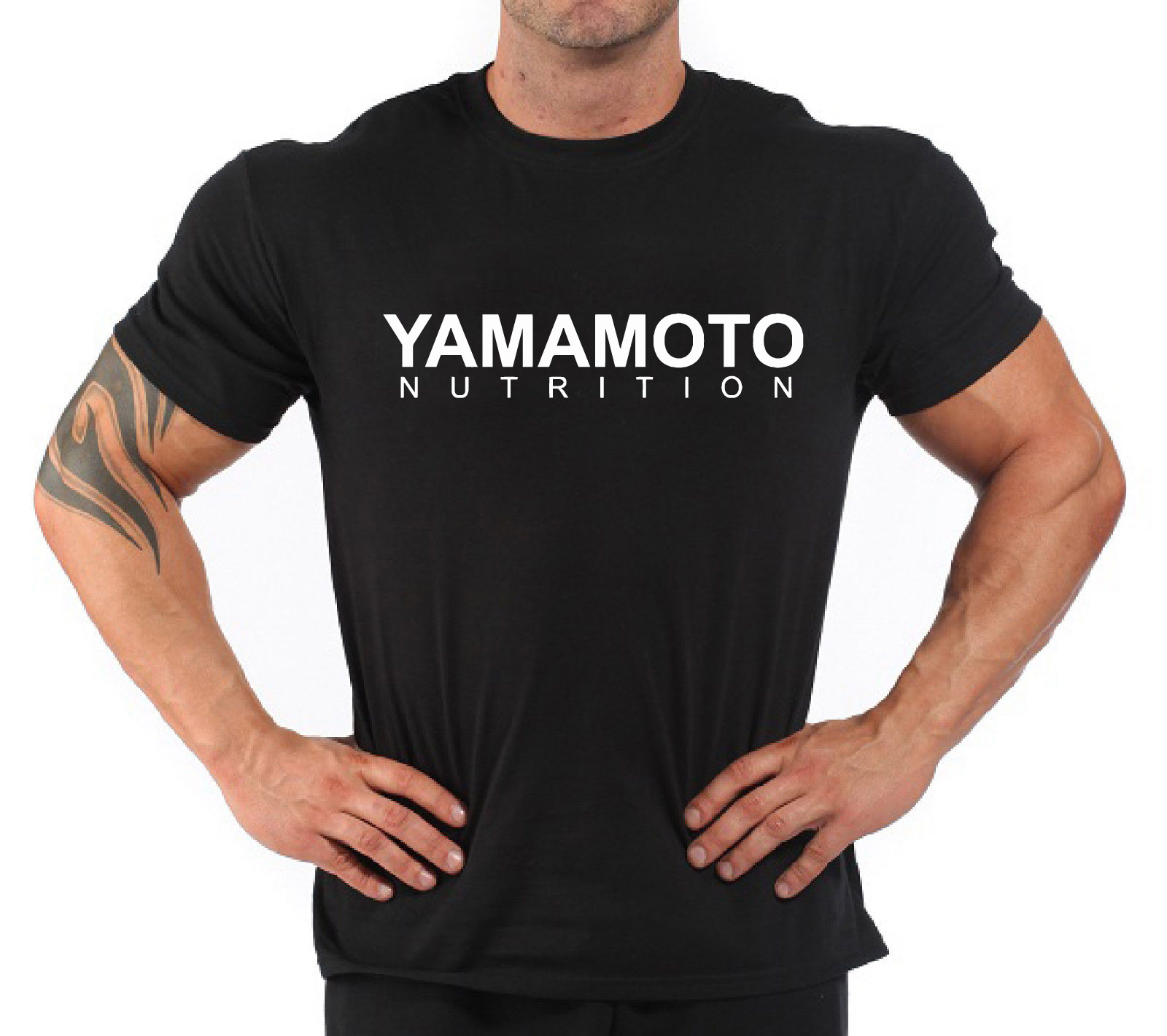 Nutrition & Fitness Hub Photos - Bodybuilding Fitness Gym T-Shirt „Yamamoto Nutrition“