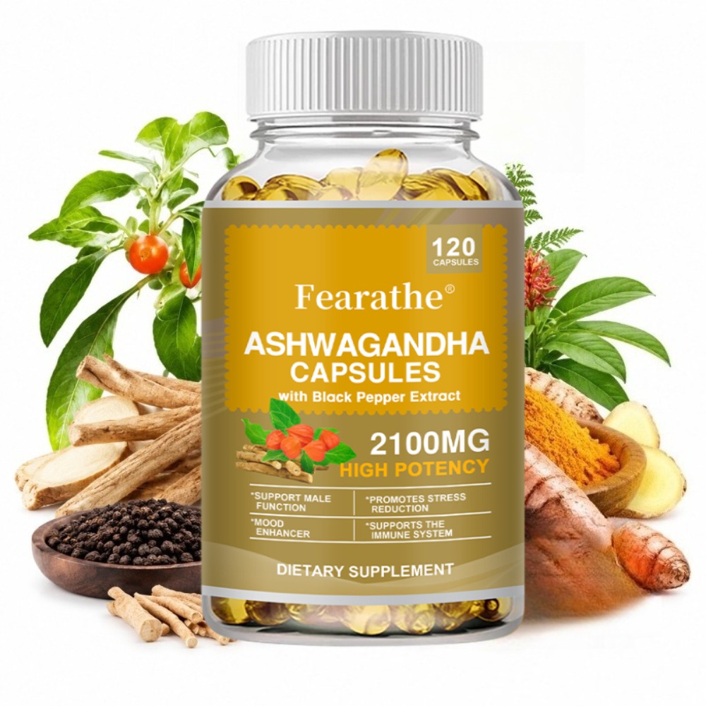 Ashwagandha Extract Root - Ashwagandha 2100mg Kapseln, mit Bio-Ashwagandha-Wurzel- und