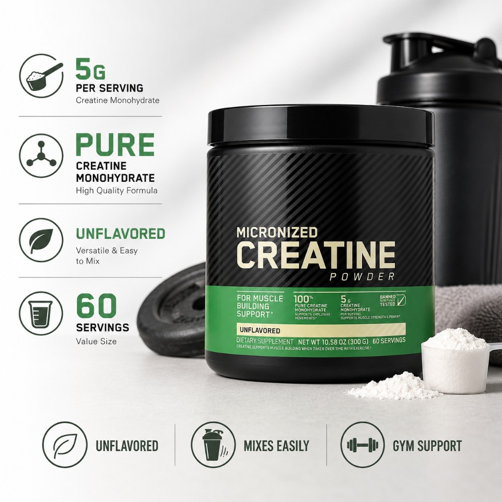 Kreatin-Monohydrat-Pulver 300g – The Nutrition Fitness Bewertung und Preis